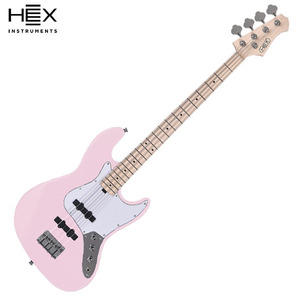 [20가지사은품]HEX 헥스 베이스 기타 핑크 B100M SPPK